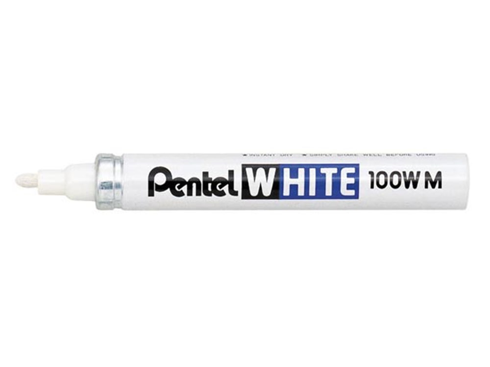 Afbeelding voor PENTEL MERKPEN WIT 100W-MEDIUM 100W