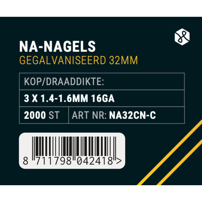Afbeelding Union nagel NA32 Gegalvaniseerd