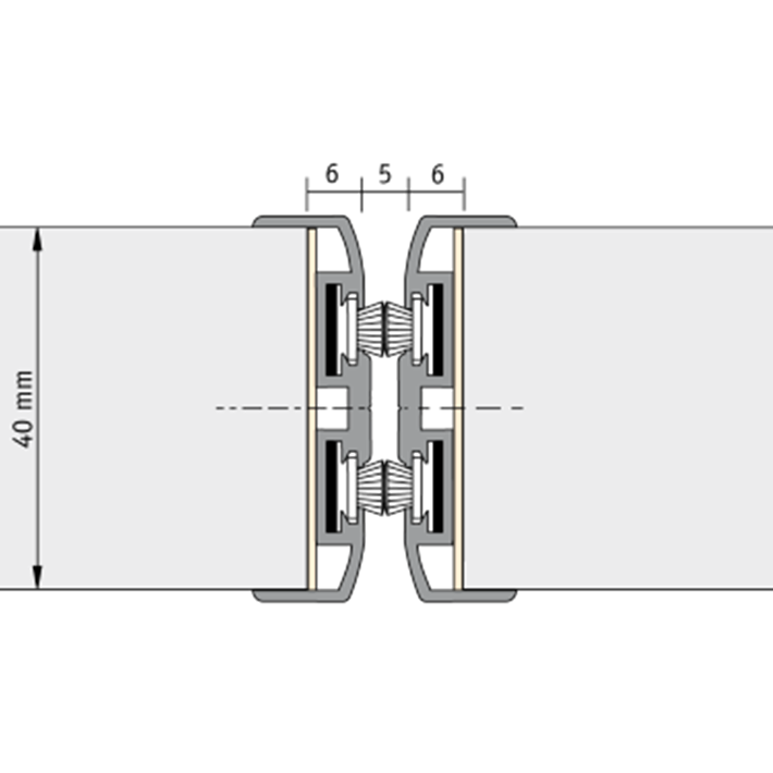 doorsnede sponningprofiel uitvoering 311