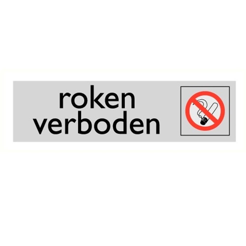 Afbeelding voor Bord alulook roken verboden