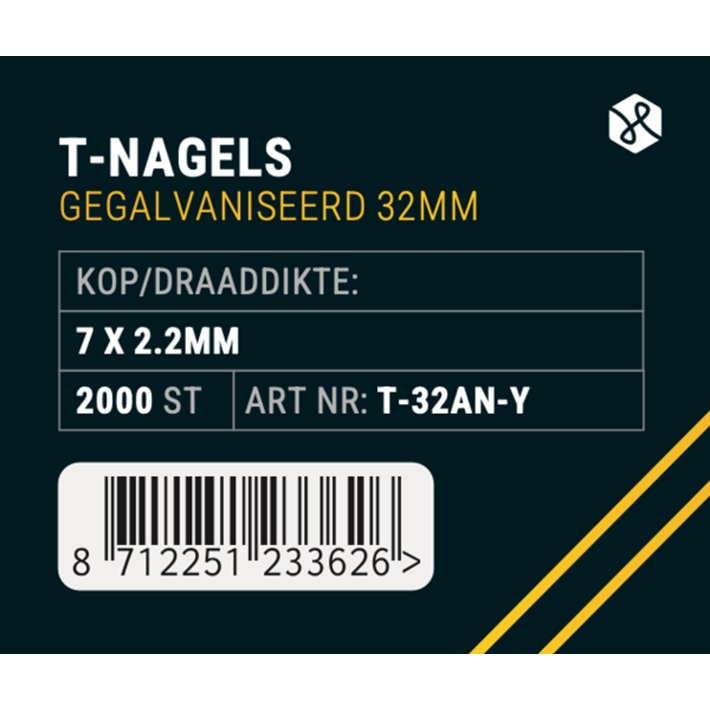 Afbeelding Union nagel T-32 Gegalvaniseerd