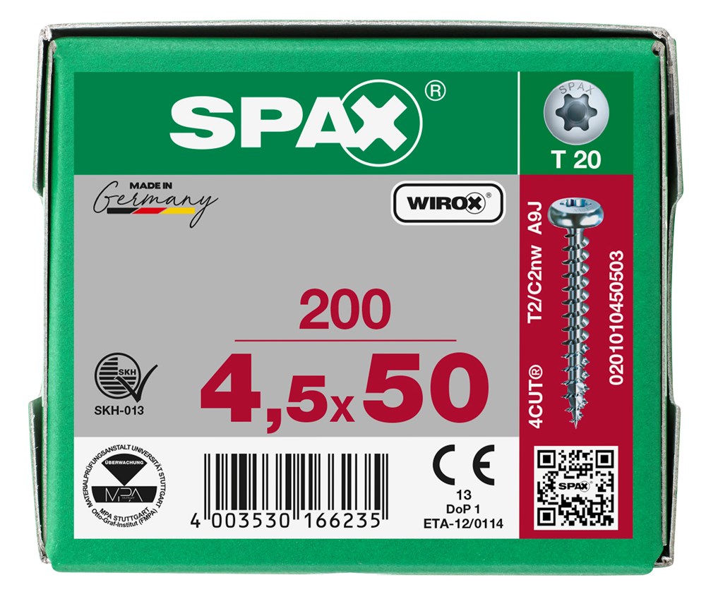 spaanplaatschroef wirox spax-6 spaanplaatschroef wirox spax-6