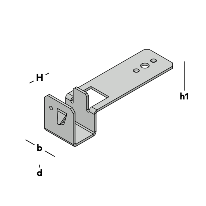 Afbeelding tekening GB randbekistingsanker sv-1 Ankerloze spouwmuur 20