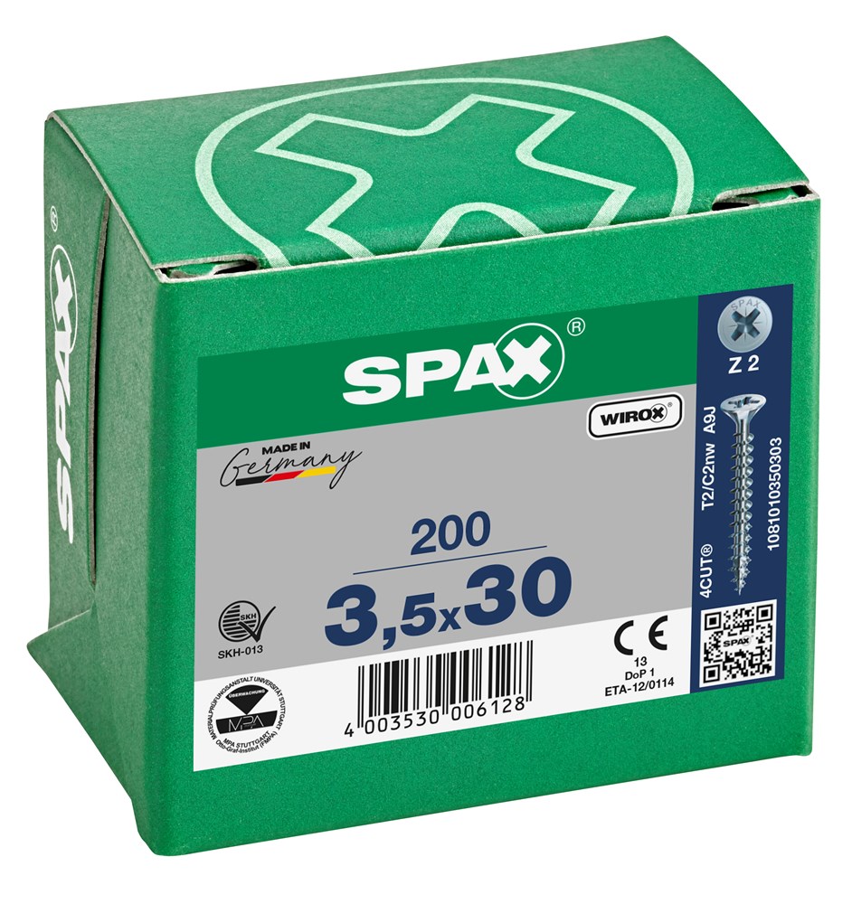 spaanplaatschroef wirox spax-4 spaanplaatschroef wirox spax-4