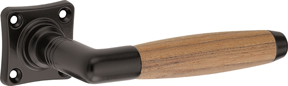 Kruk/kruk rozet, messing/hout