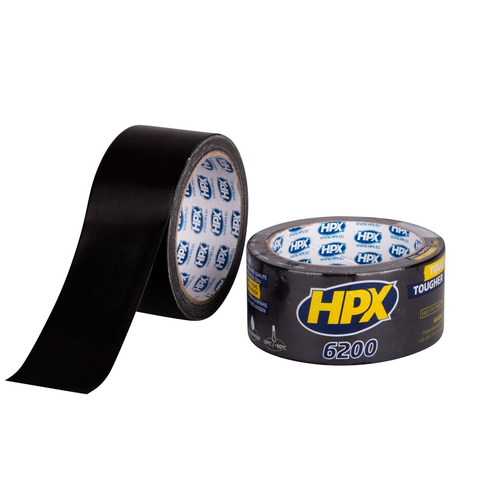 Pantsertape - zwart 48mm x 10m