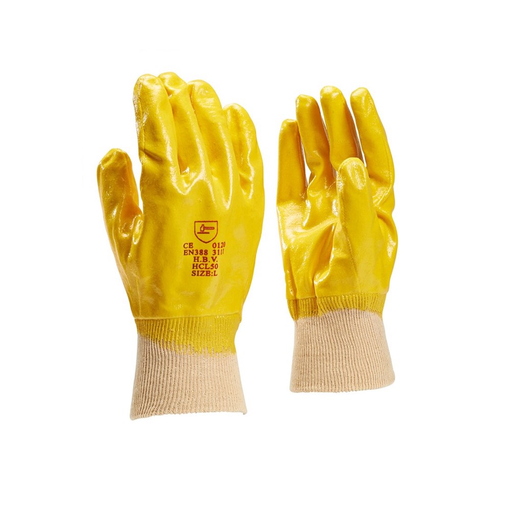 Afbeelding voor Handschoen, nitril gecoat HCL50