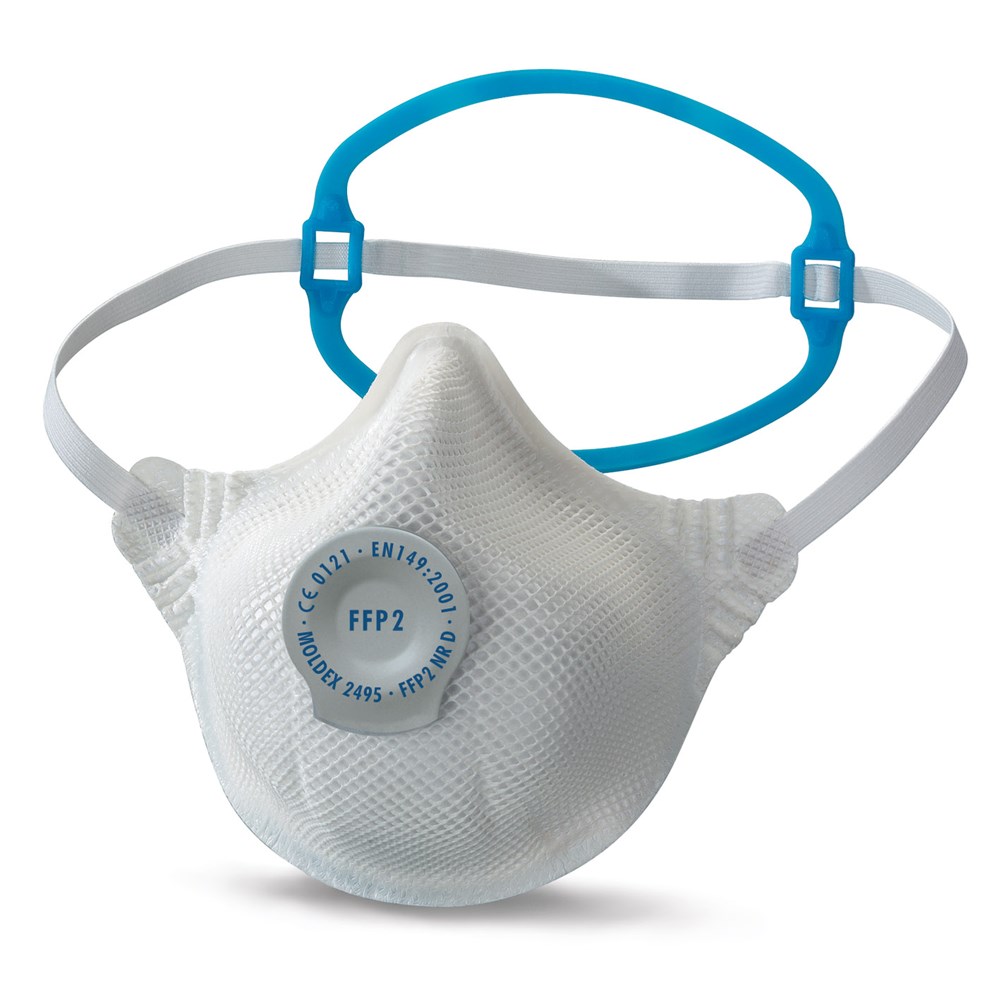 FFP2 d masker soloband met ventiel - Olijslager