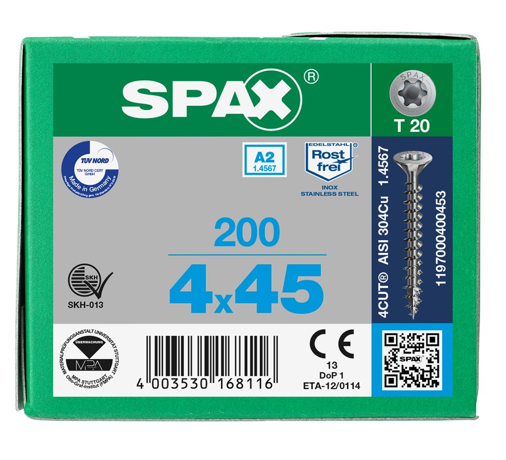 spaanplaatschroef rvs a2 spax-6 spaanplaatschroef rvs a2 spax-6