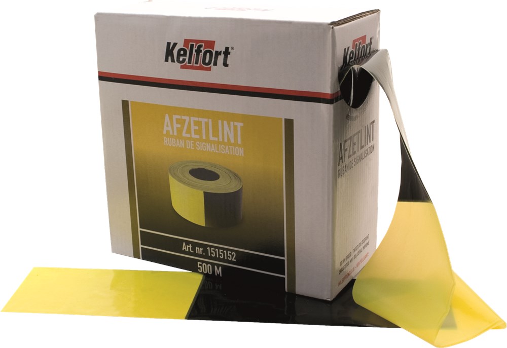 afzetlint zwart/geel kelfort-5 afzetlint zwart/geel kelfort-5