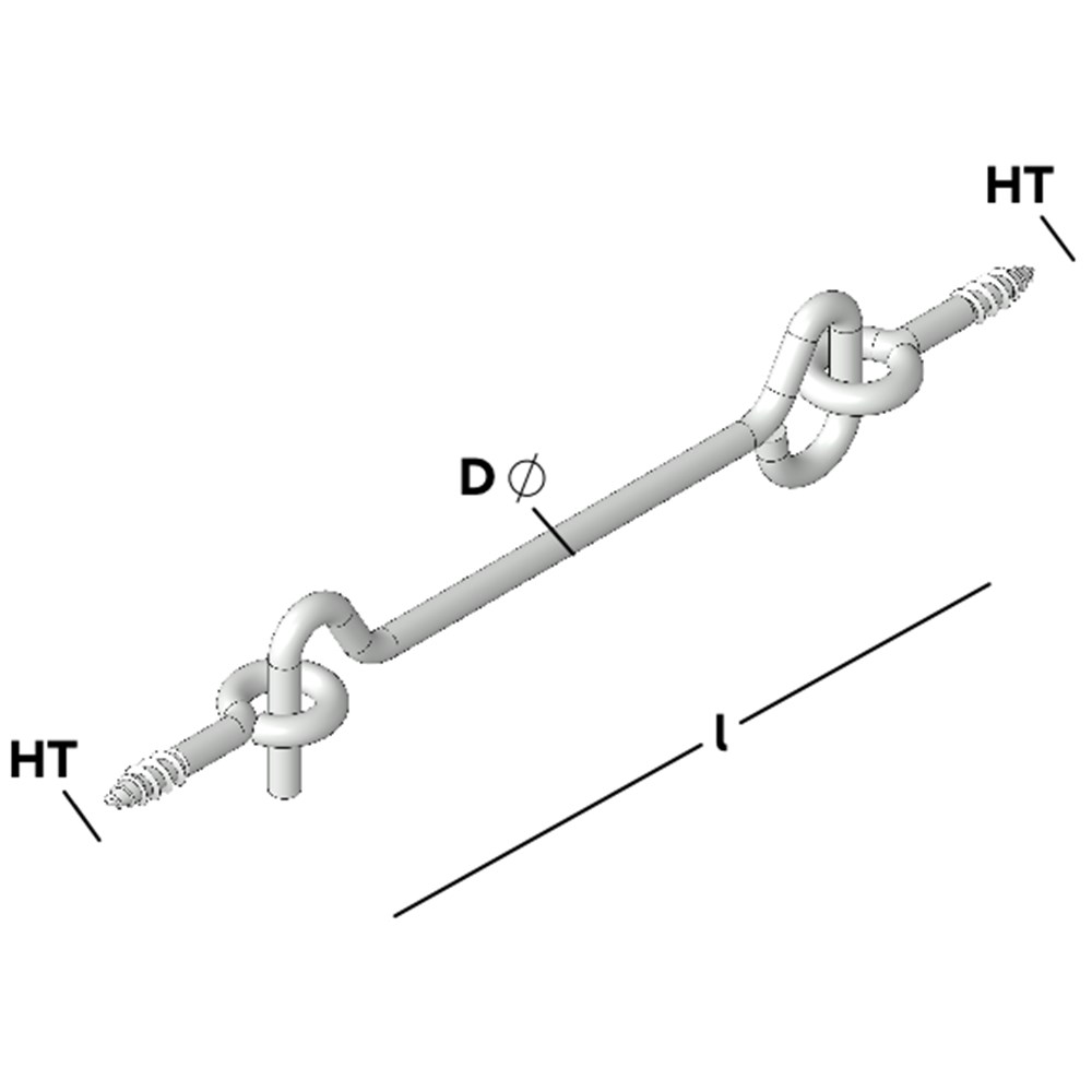 windhaak houtdraad rvs a2-3 windhaak houtdraad rvs a2-3