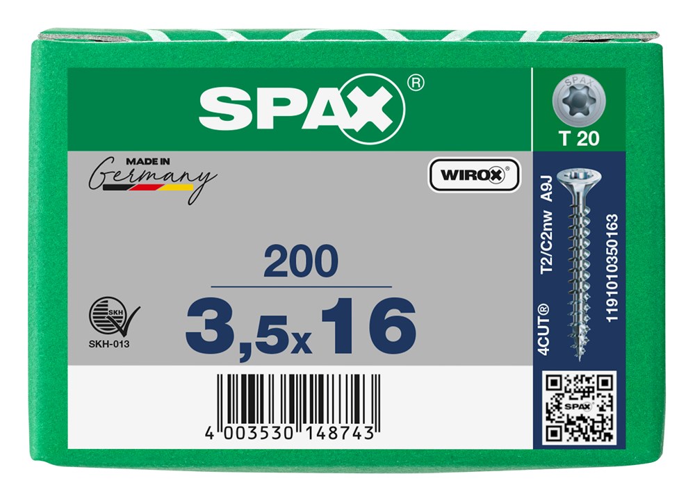 spaanplaatschroef wirox spax-6 spaanplaatschroef wirox spax-6