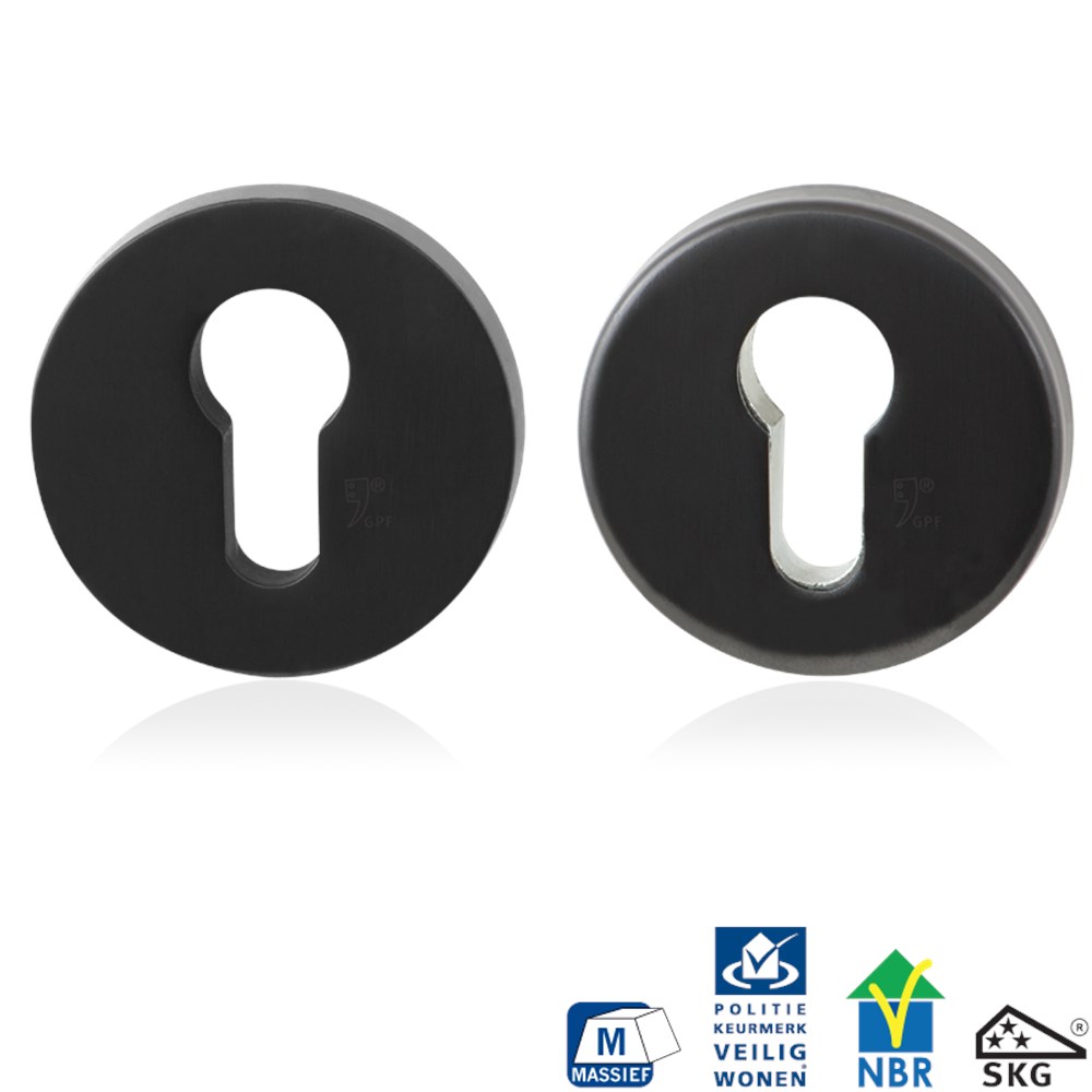 PVD antraciet, Donkergrijs, RVS, PC, Ja, set, Warm & dynamisch, Nee, Veiligheidsrozet inclusief bevestiging voor deurdikte 40mm en 56mm GPF9820P1199.png