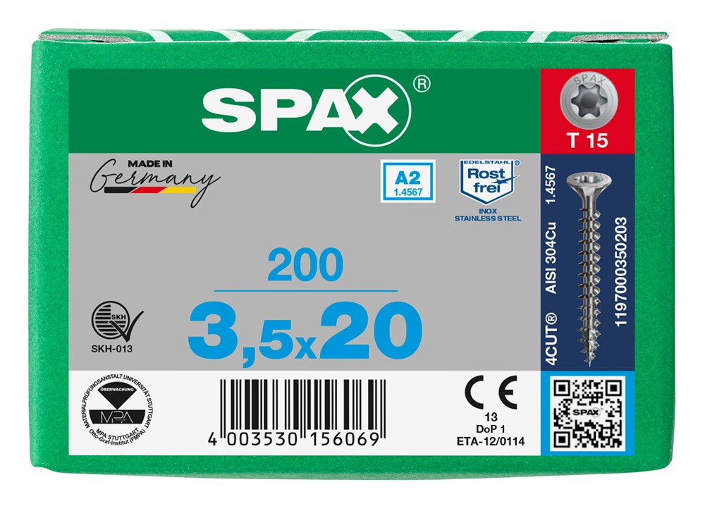spaanplaatschroef rvs a2 spax-6 spaanplaatschroef rvs a2 spax-6
