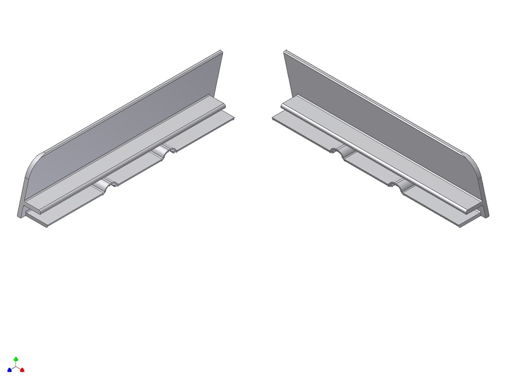 Waterslagprofiel toebehoren, aluminium