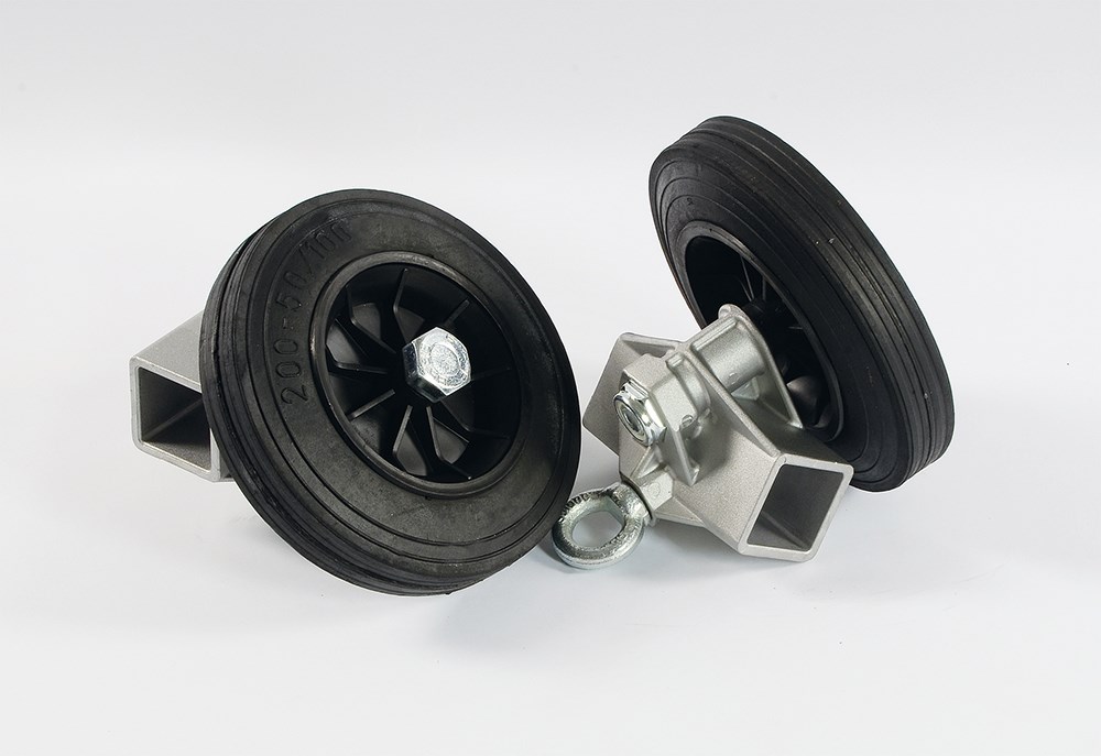 Wielen met vol elastische rubber band