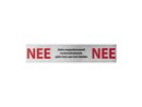 GPF Brievenbusbordje 'Nee/Nee', 25x125x1 mm, RVS GEBORSTELD GPF0480090001.jpg