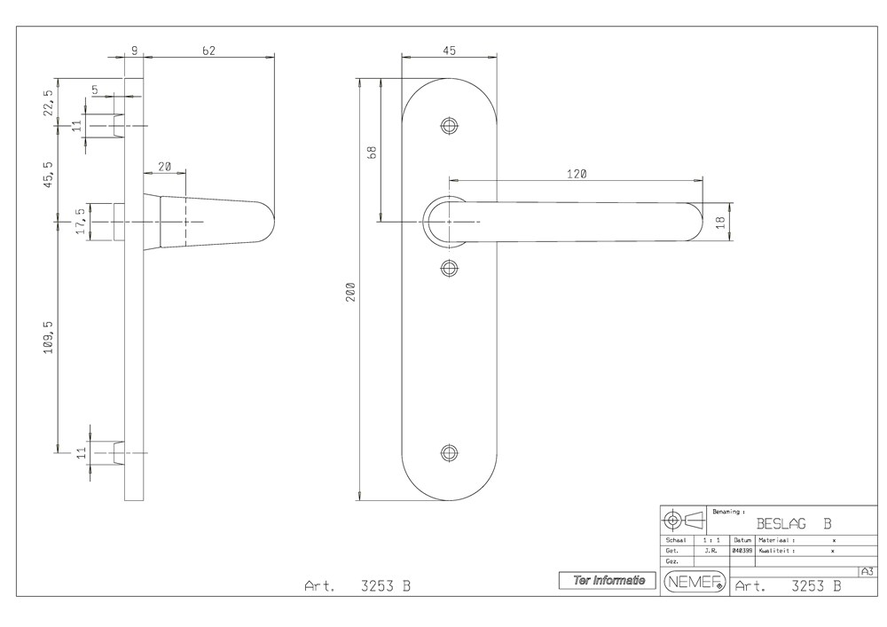 deurkrukgarnituur aluminium f1 nemef-2 deurkrukgarnituur aluminium f1 nemef-2