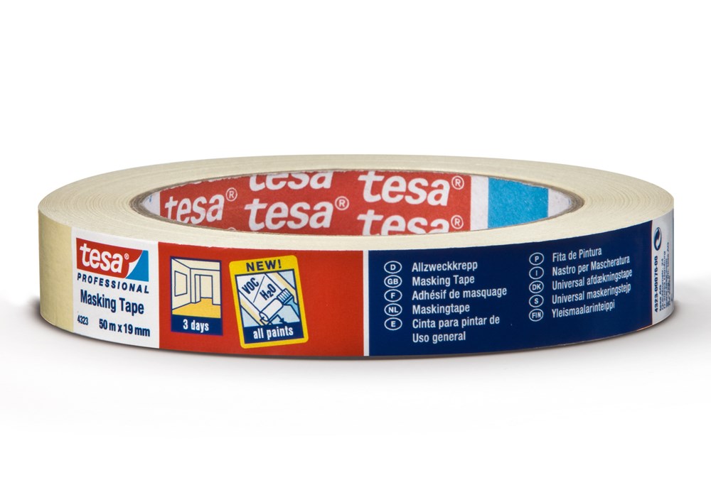 Afbeelding voor Tesa 4323 Afplaktape Beige