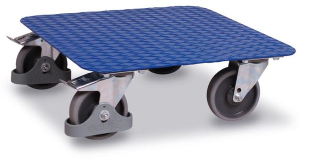 onderwagen voor kratten, 400 kg, nee, 500 mm, 500 mm, geribbelde plaat, staal, nee, rubber, 4 stuks, RAL5010 gentiaanblauw, 14 kg i0000017380.jpg