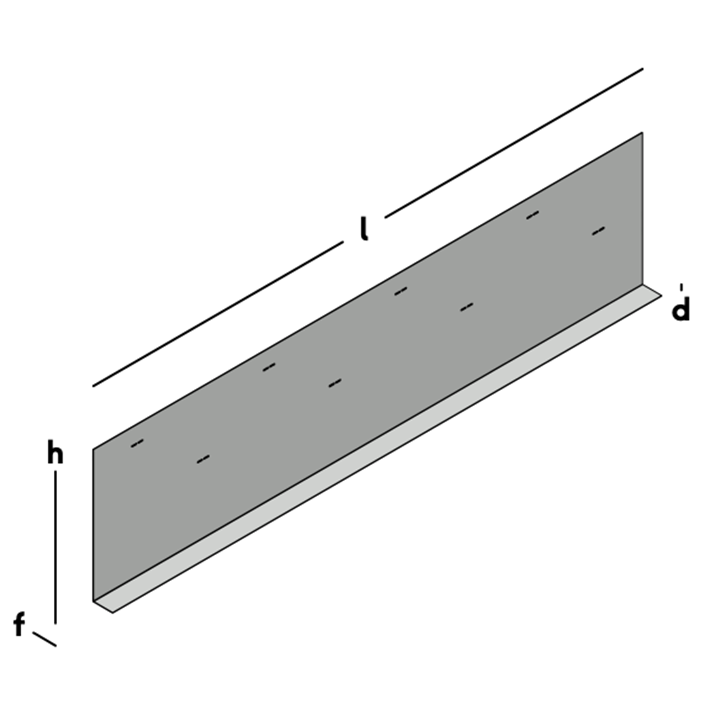Afbeelding tekening GB metalen randkist 90° sv-1