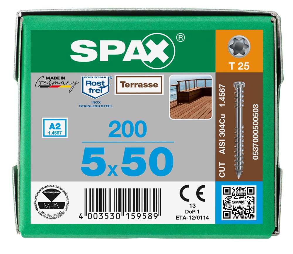 vlonderschroef rvs a2 spax-6 vlonderschroef rvs a2 spax-6