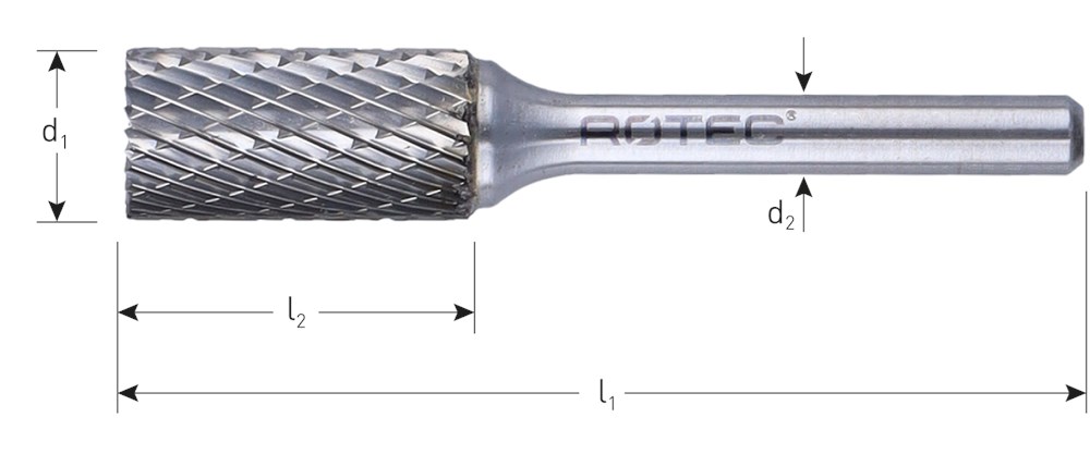 Afbeelding voor HM Stiftfrees, cilindervorm met kopvertanding, model B (ZYA-S) 431