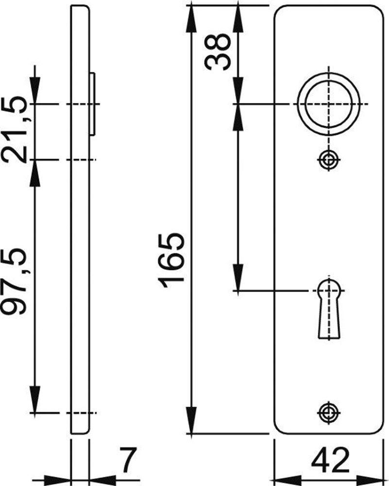 kortschild aluminium f1 hoppe-2 kortschild aluminium f1 hoppe-2