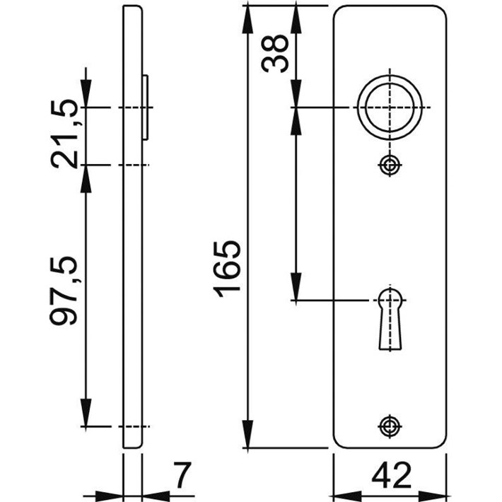 Afbeelding HOPPE kortschild 202KP