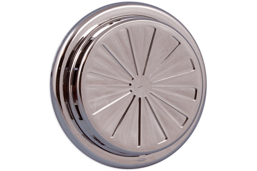 VERSTELBAAR VENTILATIEROOSTER Ø 100-150MM CHROOM