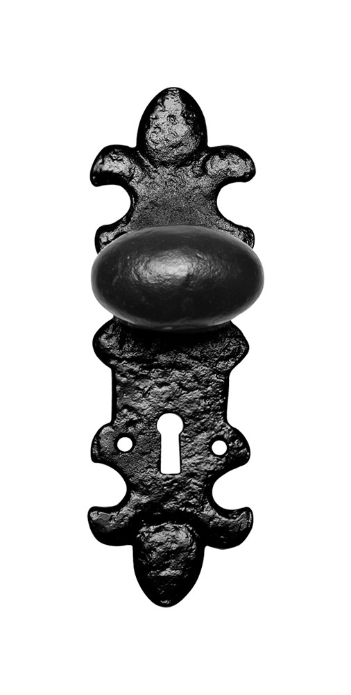 Knop/knop schild, gietijzer