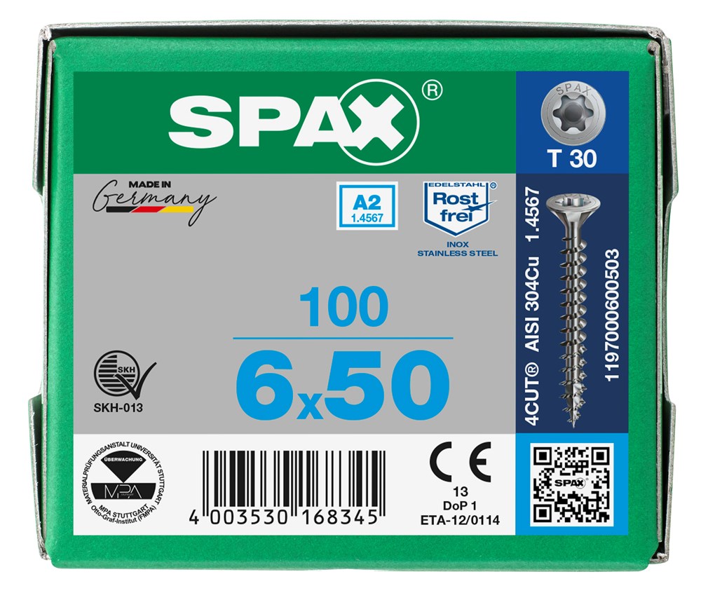 spaanplaatschroef rvs a2 spax-6 spaanplaatschroef rvs a2 spax-6