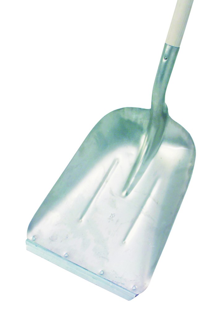 Afbeelding voor Graanschop aluminium met strip essen steel 85cm en D-greep