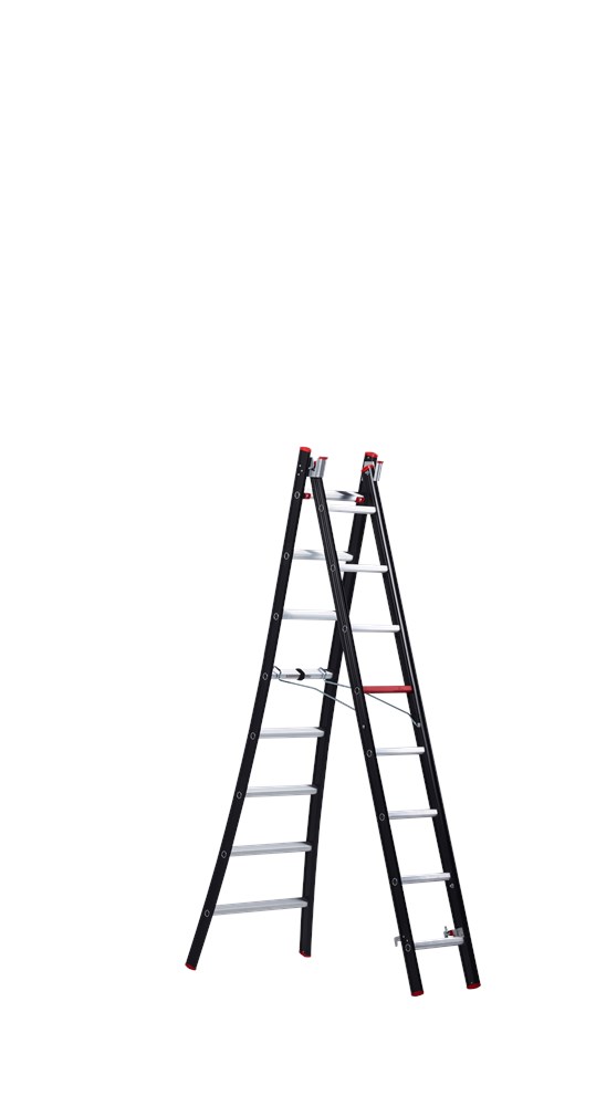 Afbeelding voor Aluminium kokerladder (gecoat) - 2-delig reform Nevada