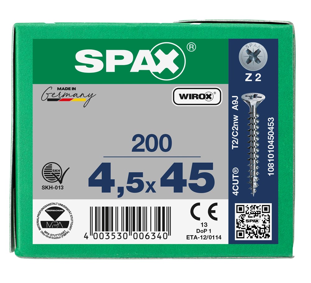 spaanplaatschroef wirox spax-6 spaanplaatschroef wirox spax-6