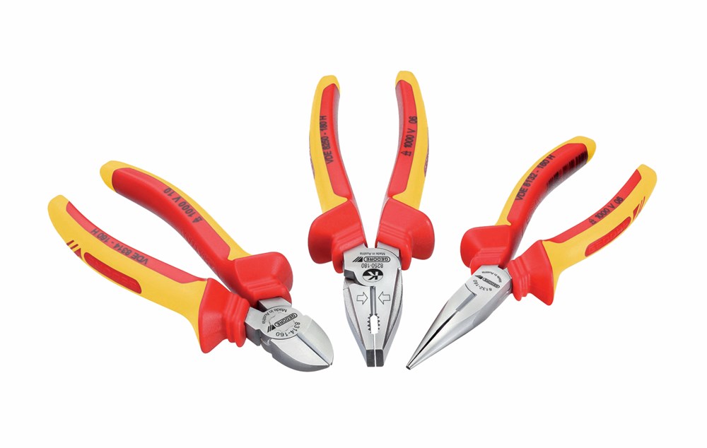 Afbeelding voor Tangenset VDE S 8003 H 3-delig  (combi- / zijsnij- / telefoontang)