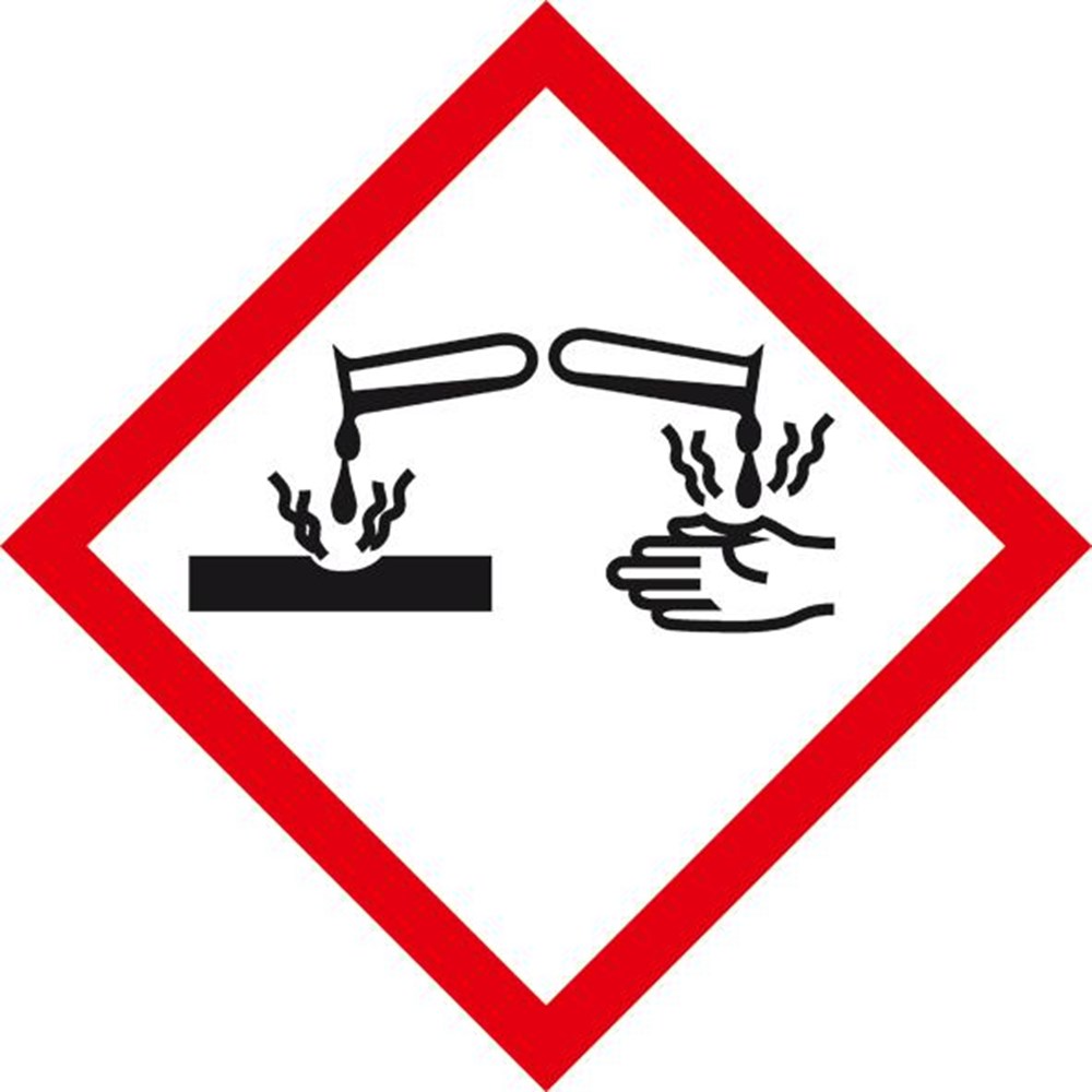veiligheidsmarkering, waarschuwingsbord, sticker, symbool, bijtende stoffen, zelfklevende folie, standaard, 0.12 kg, 500 st i0000019840.jpg