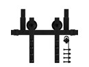 GPF Dubbel schuifdeursysteem Raskas zwart Zwart 150cm GPF055161150.jpg