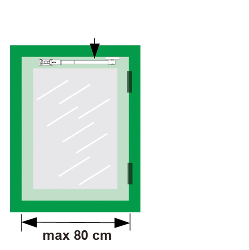 telescoop uitzetter staalwit/wit axa-3 telescoop uitzetter staalwit/wit axa-3