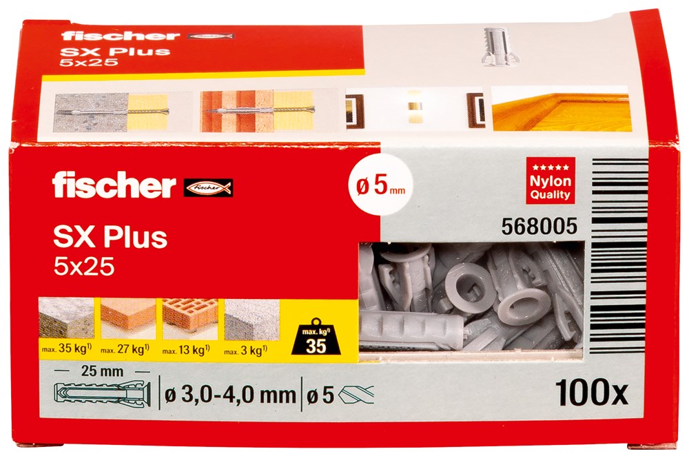 plug nylon fischer-4 plug nylon fischer-4