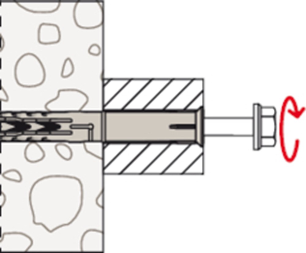 kozijnplug nylon fischer-6 kozijnplug nylon fischer-6