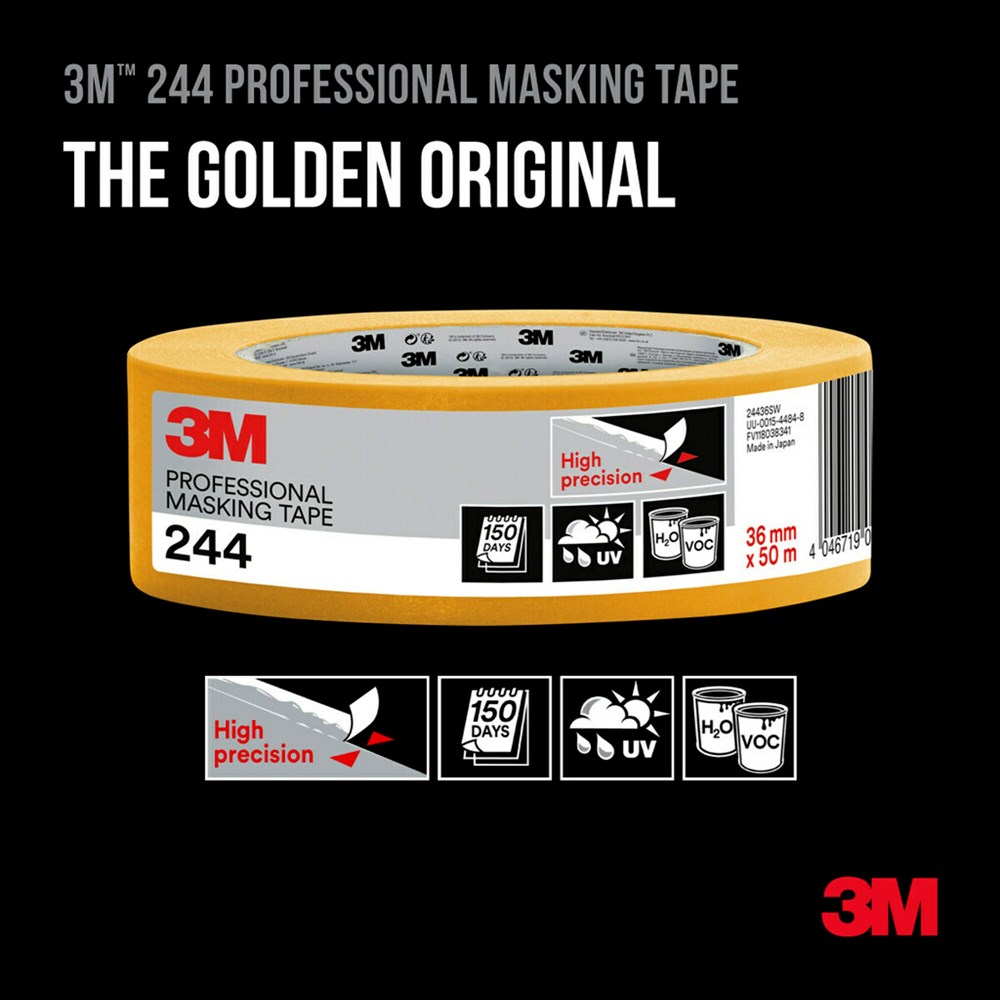 3M Scotch 244 Afplaktape Goud - 50 m x 24 mm