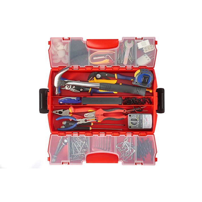 Contractor Line Tool box with metal closures Huvema