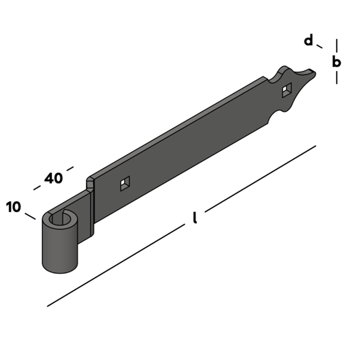 Afbeelding tekening GB heng voor vlakwerk rustica epz-3