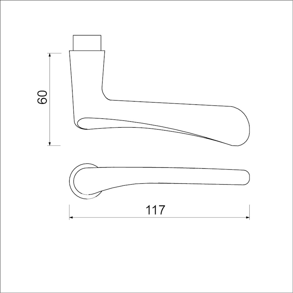deurkruk aluminium f1 ami-2 deurkruk aluminium f1 ami-2