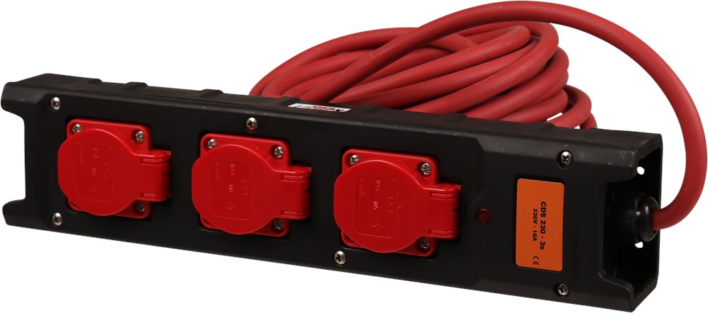 verdeelblok nylon 3-voudig met kabel-1 verdeelblok nylon 3-voudig met kabel-1