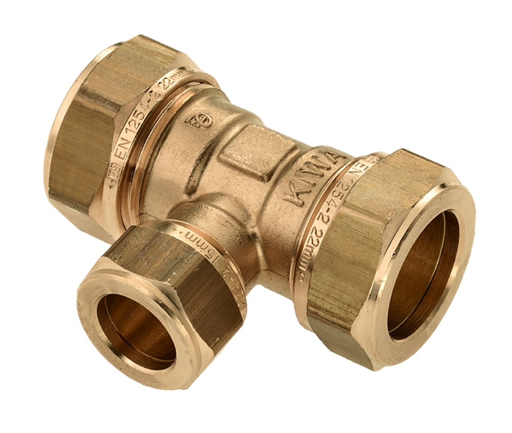 knel verloop t-stuk messing-1 knel verloop t-stuk messing-1