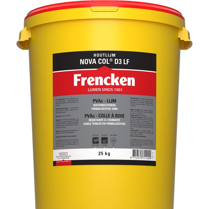 Afbeelding FRENCKEN houtlijm novacol D3 LF