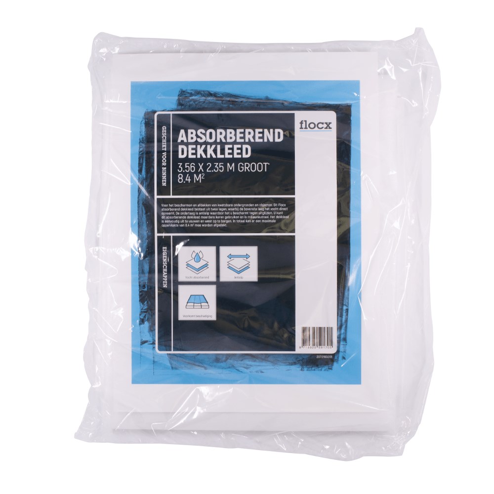 Flocx absorberend dekkleed 3,56 meter x 2,35 meter (1)