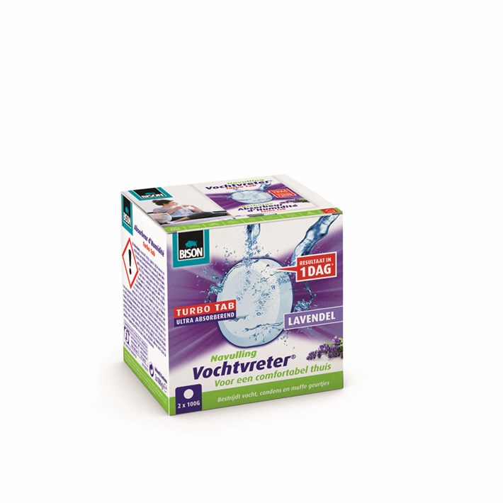 6313271 Vochtvreter Turbo Tab Navulling Lavendel 2* 100 g NLFR